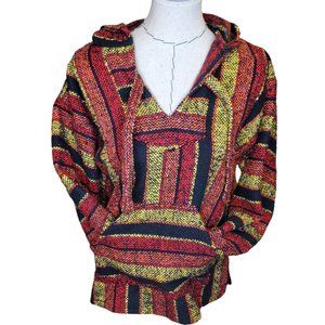 Unisex Baja Hooded Hippie Pullover